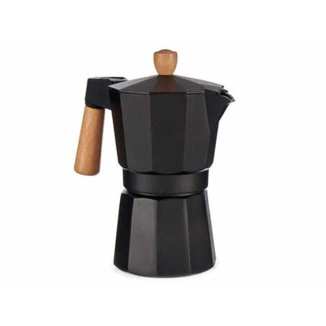 Cafetière Italienne 6 Tasses Bois Aluminium (1/4)