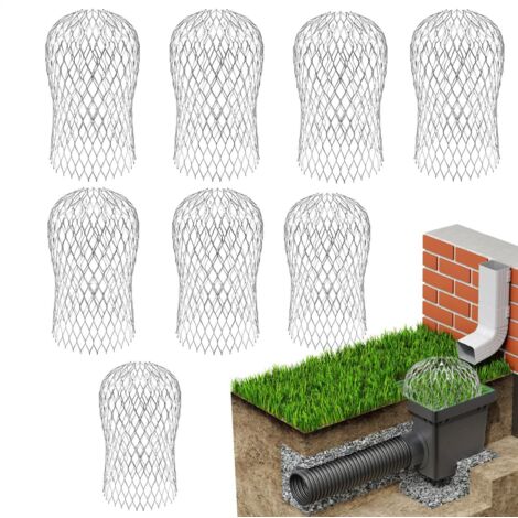Protection de tuyau de gouttière extensible  8 grilles de protection extensibles pour tuyau de  Filtre de gouttière, protection de gouttière pour éviter les blocages causés par les feuilles (1/5)