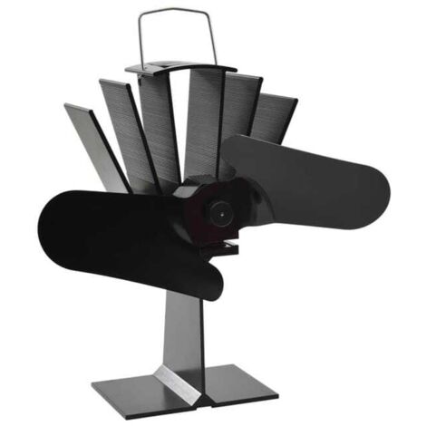 Ventilador de estufa accionado por calor 2 aspas negro (1/5)