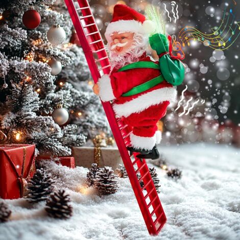 Automate Père Noël Musical Et Lumineux Avec Saxophone - Déco De Noël - Occasion