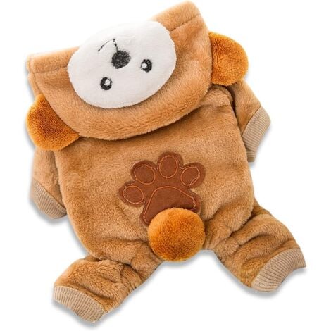 Zunea Vêtements Pour Animaux Manteau D'hiver Chaud En Polaire Pour