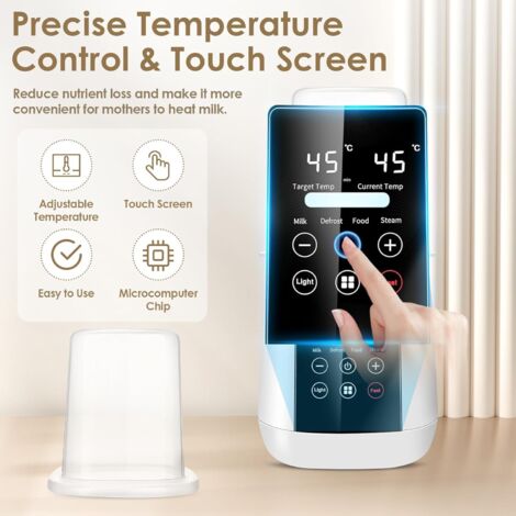 KYG Chauffe-biberon 6 En 1 Stérilisateur De Biberons Avec Veilleuse