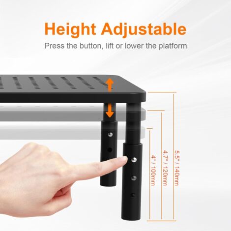 GB1051, Rehausseur Ecran PC Bureau, Support de Moniteur Réglable en ...