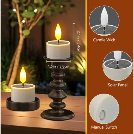 Lot De 2 Lanternes LED Vintage Étanchéité - Flamme Vacillante Réaliste, Rechargeable USB-C, 3 Modes, Intensité Variable, Lanterne Suspendable Camping Jardin