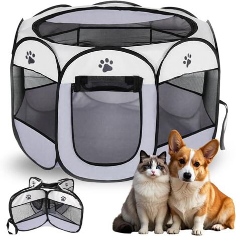 Parc Pour Chien VEVOR Pliable Et Portable – 1117 Mm, Idéal Pour Animaux De Compagnie