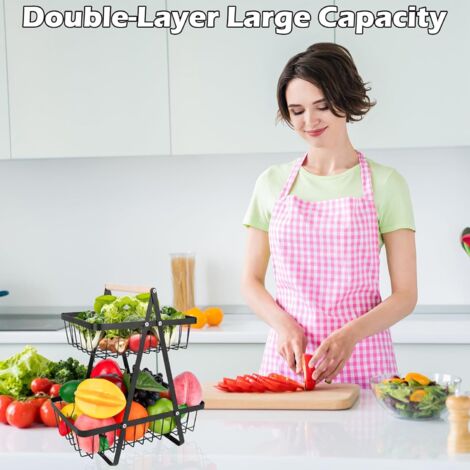 Panier avant pliable et amovible en maille métallique pour