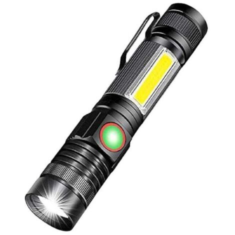 Lampe de poche à led rechargeable avec lampe de travail