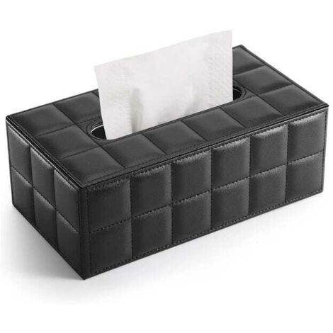 Boite A Mouchoir Carré KINGFOM Boîte à Mouchoir En Cuir, Rectangulaire Boite Boite A Mouchoirs Design