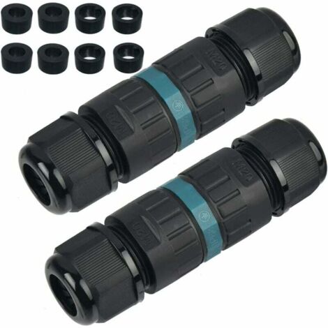 Boîte de Jonction Etanche IP68 2PCS 3 Pôles Souterrain IP68 Connecteur de Câble Etanche pour Câble de Diamètre 5-12mm IP68 Connecteurs Etanches Boîtes de Jonction Extérieures pour Connecteur de