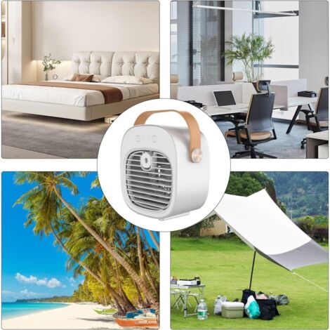 NetBoat Climatiseur d'Air Portable, Humidificateur Pulvérisateur Refroidisseur Ventilateur, USB NetBoat Climatiseur d'Air Portable, Humidificateur Pulvérisateur Refroidisseur Ventilateur, USB