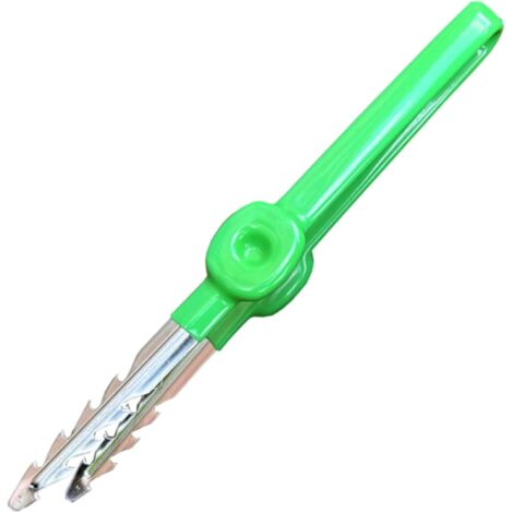 Pince à épiler en acier inoxydable de 19 cm, en dents de scie, avec poignée antidérapante, outils jardinage professionnels portables pour planter des graines, arracher les mauvaises herbes et