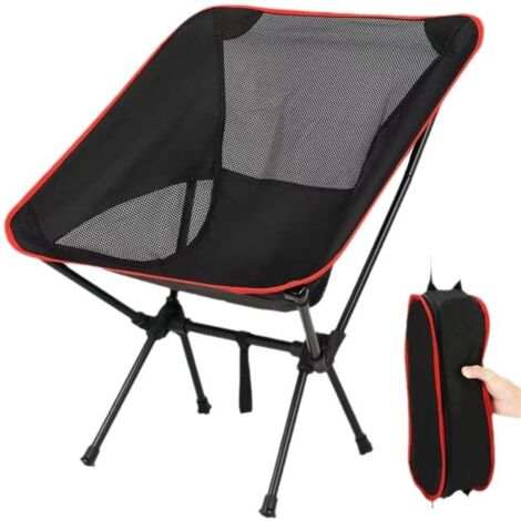 Chaises de camping portables et pliables, légères, chaise de randonnée pour adultes, chaises pliantes pour l'extérieur, le sport, la plage, les voyages, la randonnée