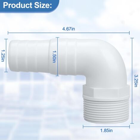 Réducteur Coudé En Silicone 90° – 2″ Vers 2,5″ (51-63 Mm), Longueur 4″ (102 Mm), Pression Max 245 Psi