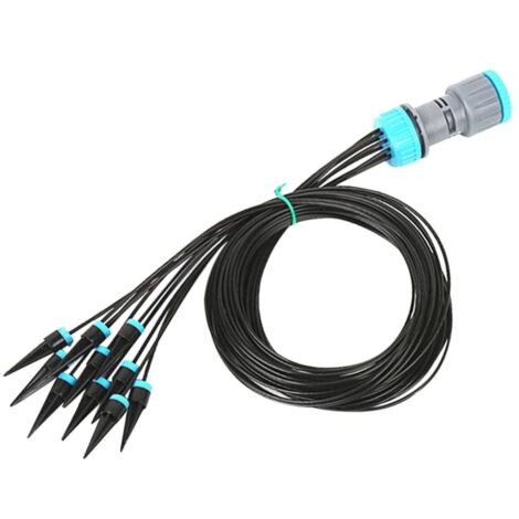 Système d'irrigation goutte à goutte pour jardin - Kit d'irrigation goutte à goutte - Équipement d'irrigation des - 10 pièces - Kit d'irrigation goutte à goutte pour arrosage paysager et