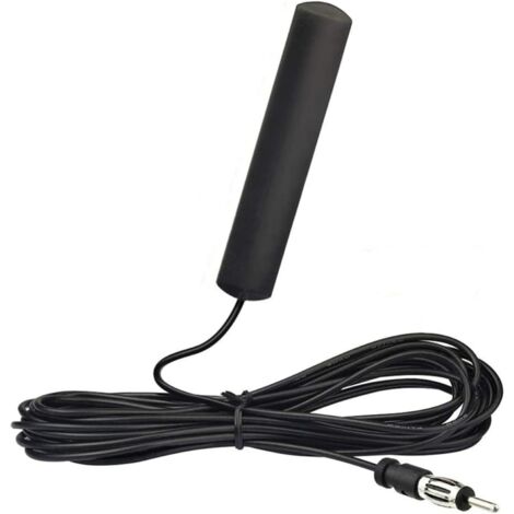 Antenne radio pour voiture et SUV – AM/FM avec prise DIN – Signal clair et stable – Installation discrète sur pare-brise