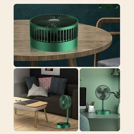 Moray Ventilateur à Main USB Rechargeable 2000 MAh – Ultra Silencieux, Pliable, 3 Vitesses – Mini Ventilateur Portable De Table Ou à Main Pour Bureau, Voyage, Été