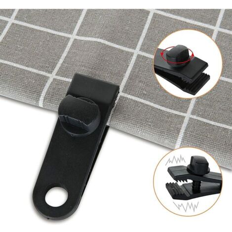 HONMEET 20pièces Clips De Bâche avec Verrouillage pour Tentes Accessoires De Camping Et BBQ Pince pour Auvent Et Tarp HONMEET 20pièces Clips De Bâche avec Verrouillage pour Tentes Accessoires De Camping Et BBQ Pince pour Auvent Et Tarp