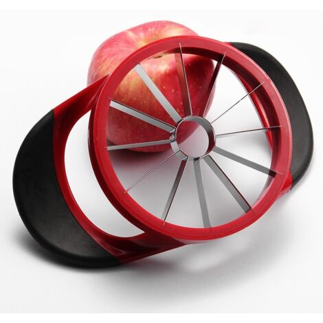 Coupe-Pomme Inox Robuste – Trancheuse 8 Quartiers + Vide-Pomme, Lames Tranchantes Pour Fruits Parfaits