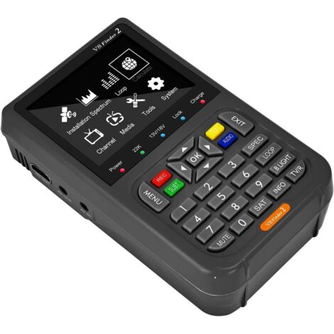 Détecteur De Satellite Numérique Portable TFT LCD 3.5 Pouces, Multifonction (DVB-S/S2), MPEG-2,MPEG-4 H.2.64/AVC