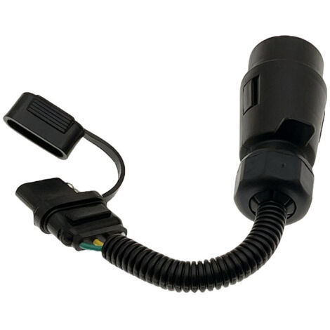 Adaptateur Prise Remorque 7 Broches EU Vers US 7 Voies - Convertisseur Câblage Camping-Car Camion Remorque
