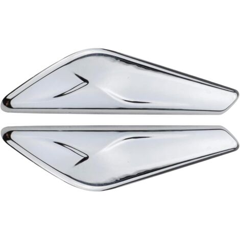2 PCS Front Fender Chrome Finisher Trim Right Left Side Fits X3 F25 X4 F26 2013-2017 Replaces 51117338570 51117338569