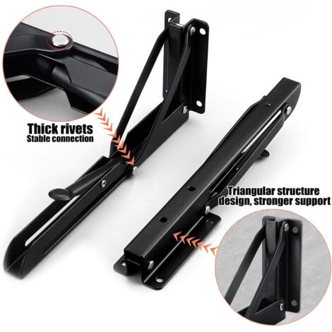 Support Console Rabattable 300mm Support Equerre Pliable Charge Lourde, 2 Pièces Equerre Pliante ...
