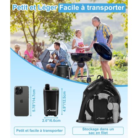 TolleTour Douche de camping Douche extérieure avec pompe immergée
