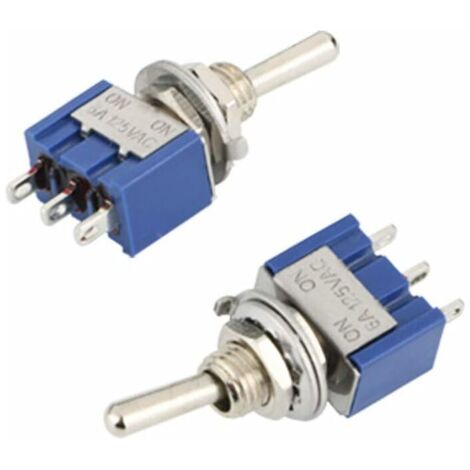 Lot 10 Mini Interrupteurs à Bascule 3 Broches ON-ON 6A 125V – Idéal Arduino & Projets Électroniques