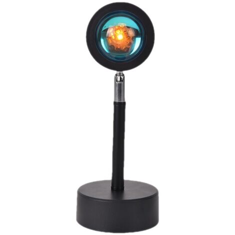 Lampe Coucher de Soleil, Sunset Lamp avec USB, Le dessus peut être ajusté à 180 °, Selfie/Photographie/Fête (1/5)