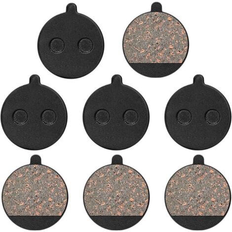 Jeu de 4 Paires Plaquettes de Frein pour Trottinette électrique, Plaquette de Frein Semi-métal - Pièces de Rechange de Frein à Disque en Métal et Résine Semi-Métallique (1/5)