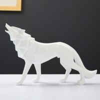 Figurine Résine 1:10 – Buste Femme Guerrière Et Loup – Non Peinte – À Monter