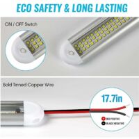Barre De Lumière LED 12V 4,5W Pour Camping-car, Caravane, Bateau - Blanc 5000K, 470lm, CRI 95