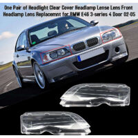 Cache Phare Transparent Pour BMW E46 Série 3 1998-2001 - Paire Gauche/droit, Polycarbonate