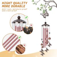 Carillon à Vent Oiseau Avec Crochets En S - Décoration Musicale Extérieur Jardin Et Maison