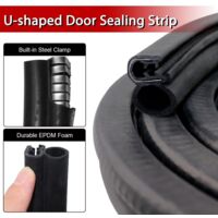 Joint De Porte Voiture 6m Caoutchouc Universel - Isolation Acoustique Et Étanche Pour Auto, Camping-Car, Bateau