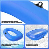 Bateau Gonflable Transparent 160x110 Cm Pour Adultes Et Enfants - Capacité 80kg, Idéal Lac, Plage, Pêche - 6