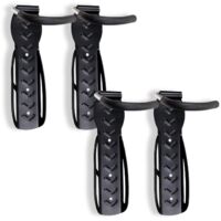 4 pcs. Support de vélo Support Mural Noir pour 4 vélos Supports muraux
