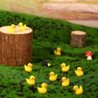Petit Canard En Résine Halinuia 150 Pieces Mini Canard En Plastique Petit Canard A Cacher Petit Canard En Plastique Canards Figurines Miniatures En Résine Ornements Pour Aquarium Jardin Paysage Bricolage Maisons De