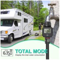 Compteur D'Eau Numérique Capteur Hall - Écran LCD 1.9cm Pour Arrosage Et Tuyau Jardin