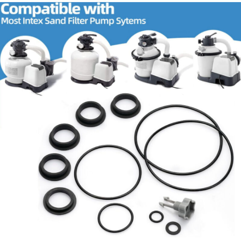 Kit De Réparation Pour Pompe Filtre Intex 25004/2500 - Joints Et Soupape De Dégazage - 3 Ensembles De Pièces De Rechange - 8