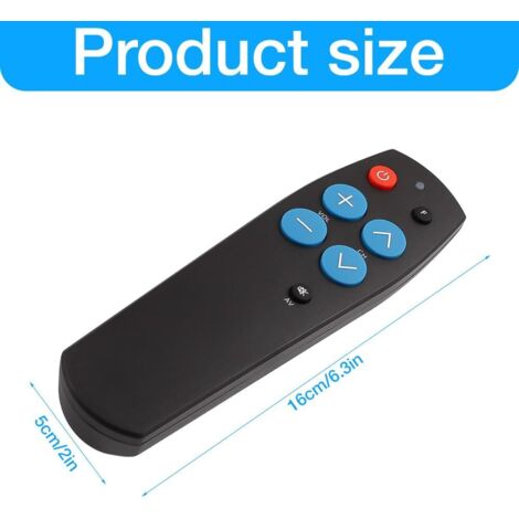 Télécommande universelle simple à gros boutons RR1004 pour tél Télécommande universelle simple à gros boutons RR1004 pour tél