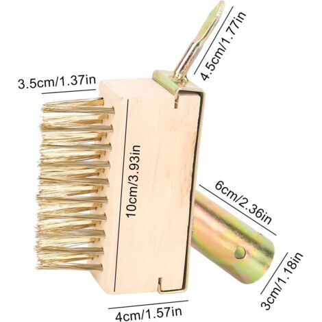 Lot De 2 Brosses à Mauvaises Herbes Vigevee Professionnelles En Acier - 200 X 25,4 Mm Pour Débroussailleuse - Nettoyage Mousse Et Herbes