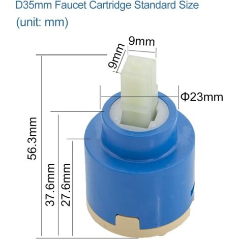 Cartouche Mitigeur Céramique 35mm Pour Blanco - Remplacement Facile Lavabo, Douche, Cuisine