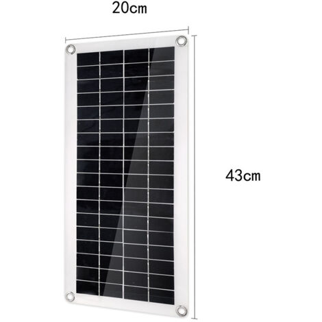 HpLive Kit Pompe Solaire 20 W 800 L/h DC12V – Pompe Sans Balais + Panneau Solaire Pour Fontaine, Bassin, Jardin, Aquarium