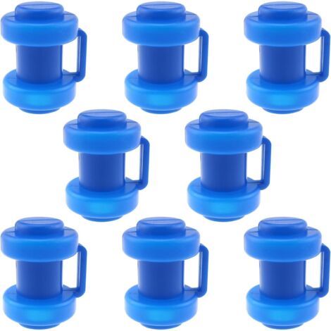 8 Embouts De Protection Pour Poteaux De Trampoline – Diamètre 25 Mm – Bleus – Neufs
