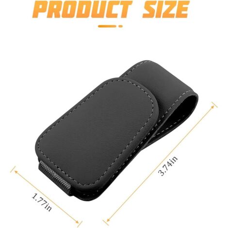Support Lunettes De Soleil Voiture Macan 2014-2019 – Étui Pare-Soleil ABS + Éponge – Fermeture Amorti Doux – Noir Élégant