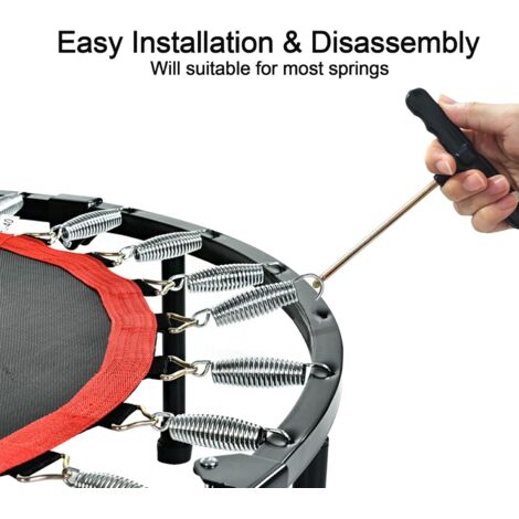Lot de 30 ressorts de rechange pour trampoline 14 cm en acier galvanisé
