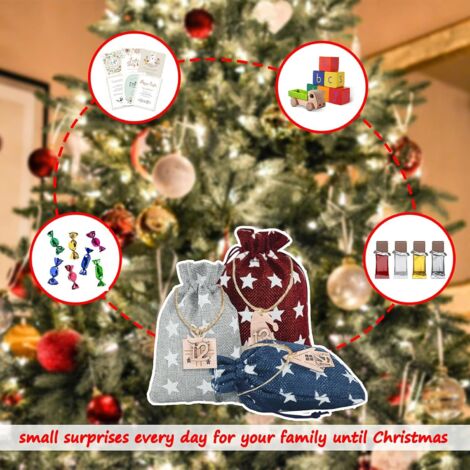 Lot de 5 Jouets à Remonter de Noël, Crackers Noel Rempli Calendrier de l'Avent pour Enfant Babe Adulte, Petits Cadeaux de Table - Maison
