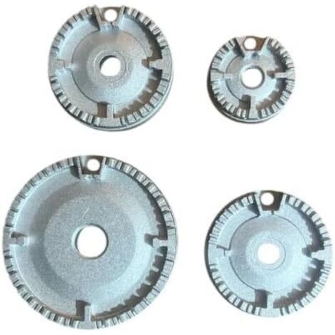 Kit De 8 Pièces Pour Cuisinière à Gaz - 4 Brûleurs + 4 Plaques - Compatible Ariston, Nardi Et Autres Marques - 3