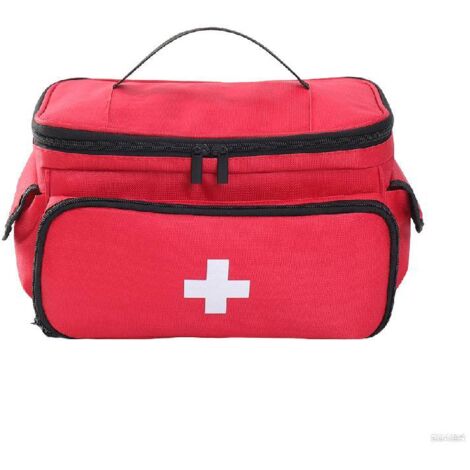 Trousse De Secours Vide Fhioevt – 2 Tailles, Coupe-comprimés, étiquetage, Oxford Imperméable, Pour Voyage, Camping, Maison